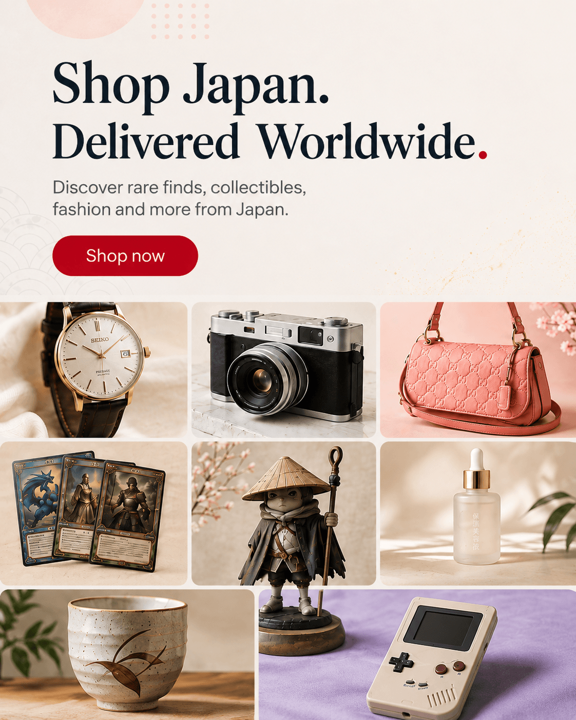 Shop Japan and have rare finds delivered worldwide