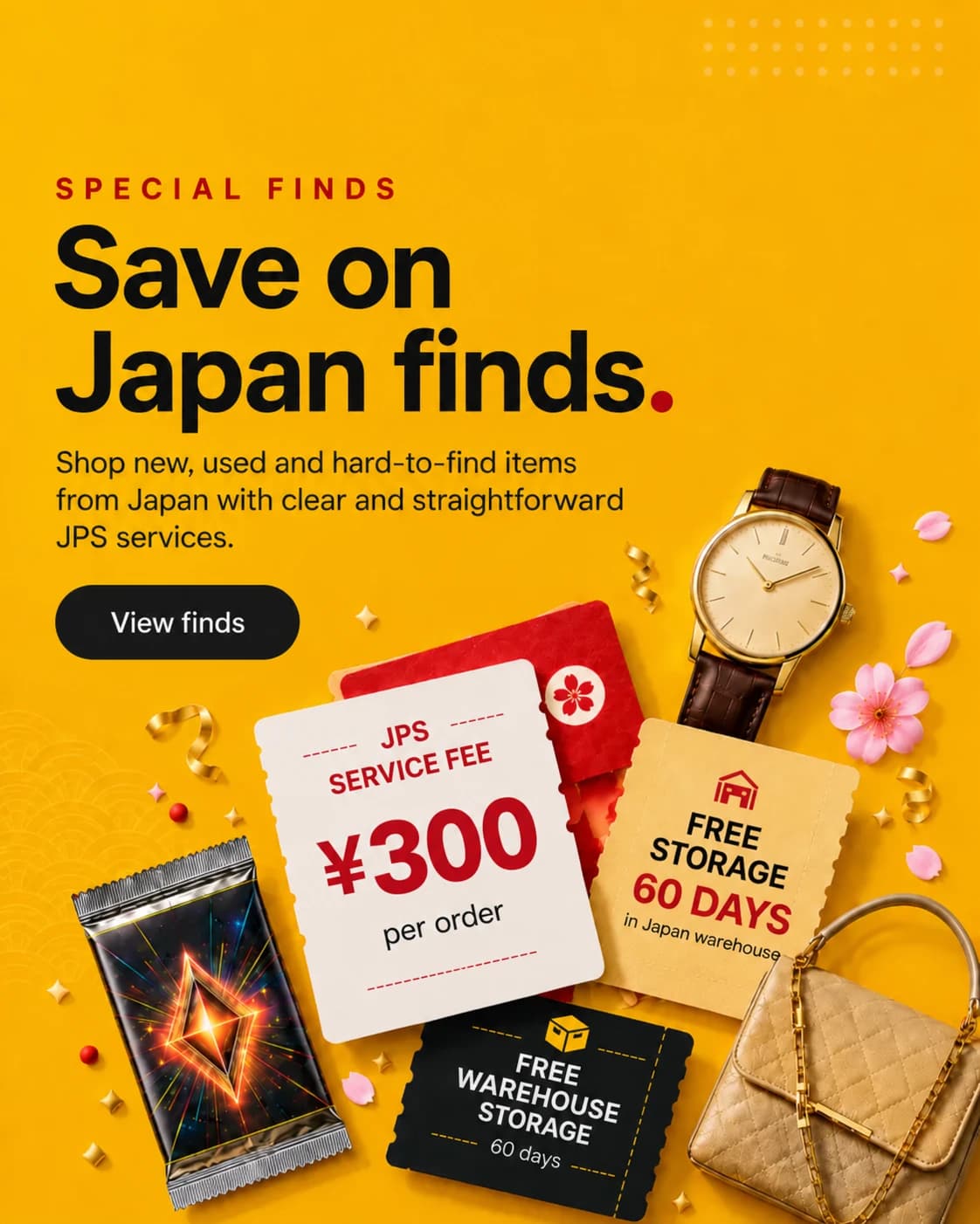 Save on special finds from Japan