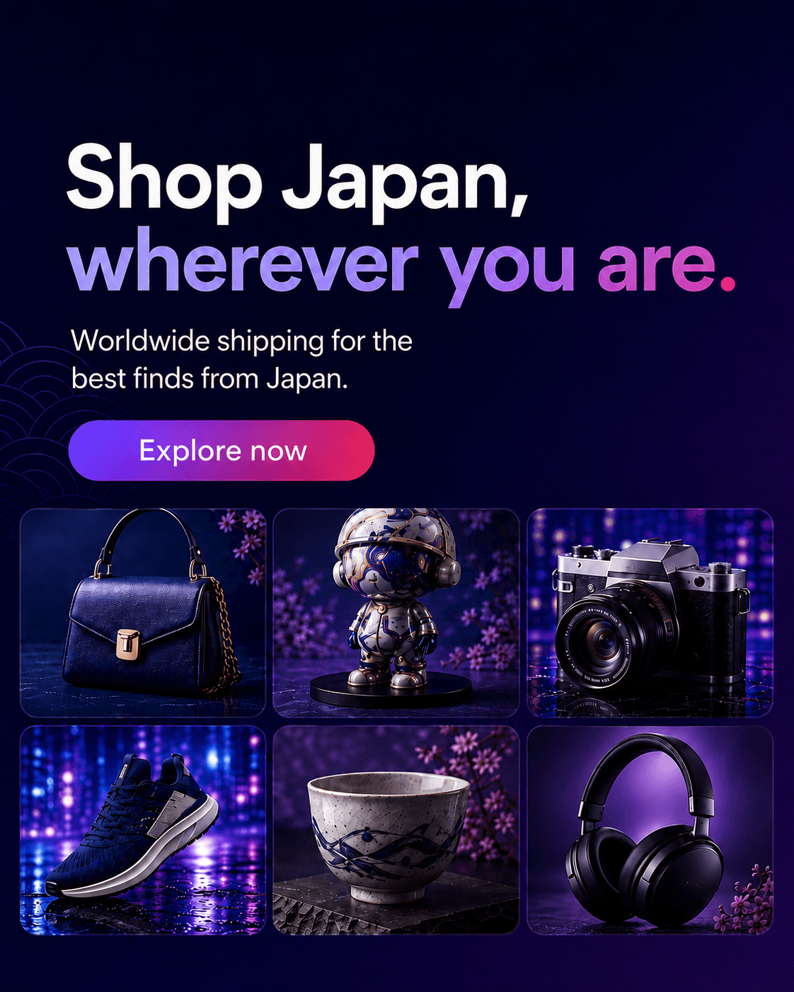 Shop Japanese products from wherever you are