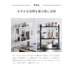 ［ 下が拭けるコンロ横ラック タワー 2段 ］山崎実業 tower 調味料 収納 隙間 スパイス キッチン ラック yamazaki 公式 ブラック ホワイト 1991 1992 thumbnail 15