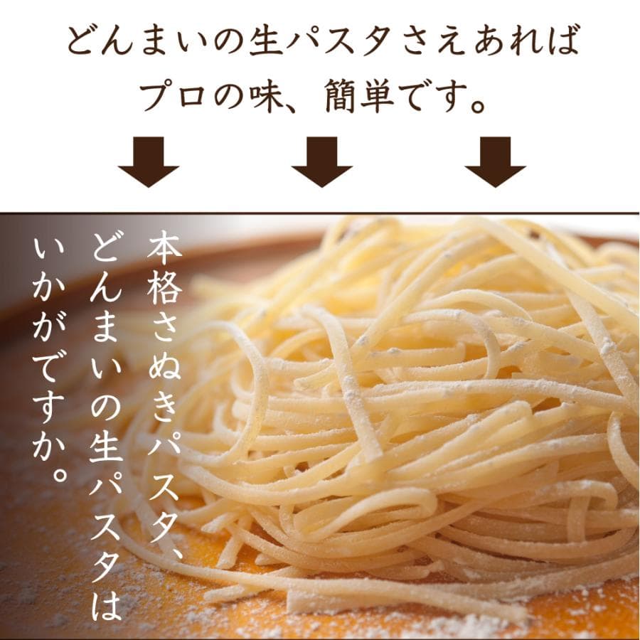 どんまい 生パスタ ポイント消化 3種から選べる 讃岐の生パスタ 6食 麺のみ 180g×3 食品  パスタ フェットチーネ リングイネ スパゲティ 送料無料 爆買 thumbnail 11