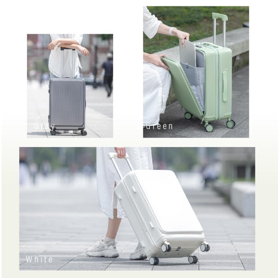 スーツケース  キャリーケース フロントオープン 機内持ち込み 前開き Sサイズ Mサイズ USBポート付き s m キャリバック カップホルダー sc178爆買 thumbnail 6