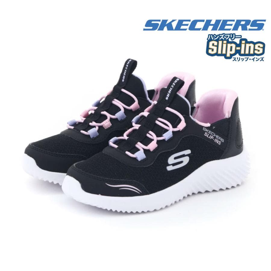 スケッチャーズ SKECHERS キッズ スリッポン スニーカー ハンズフリーシューズ スリップインズ バウンダー シンプル キュート 303585L 子供靴 女の子 かわいい thumbnail 9