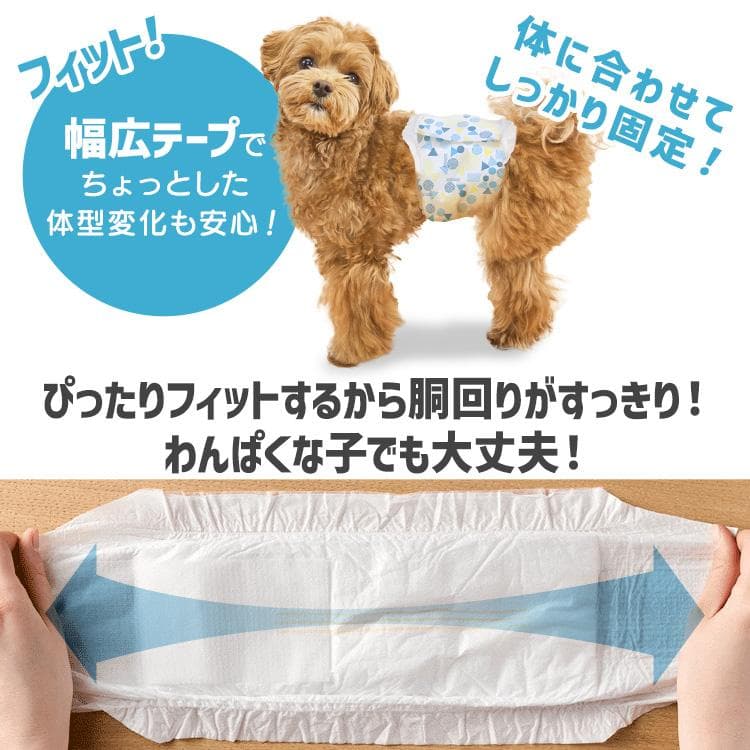 ＼長時間安心／ ペットオムツ 男の子 マナーベルト オス 超小型犬 中型犬 ペット用 紙おむつ 介護 粗相 PitaFit アイリスオーヤマ MNPD * thumbnail 10