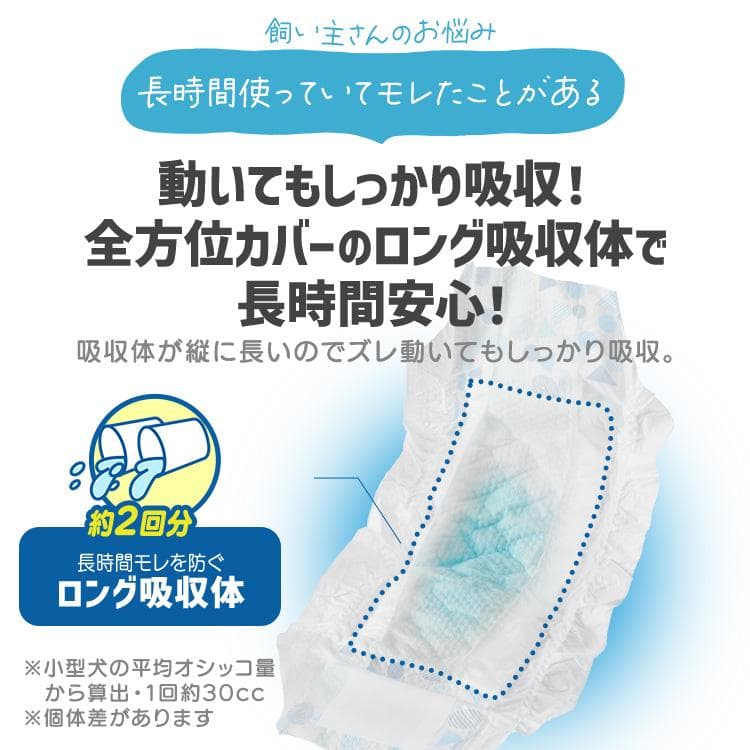 ＼長時間安心／ ペットオムツ 男の子 マナーベルト オス 超小型犬 中型犬 ペット用 紙おむつ 介護 粗相 PitaFit アイリスオーヤマ MNPD * thumbnail 13