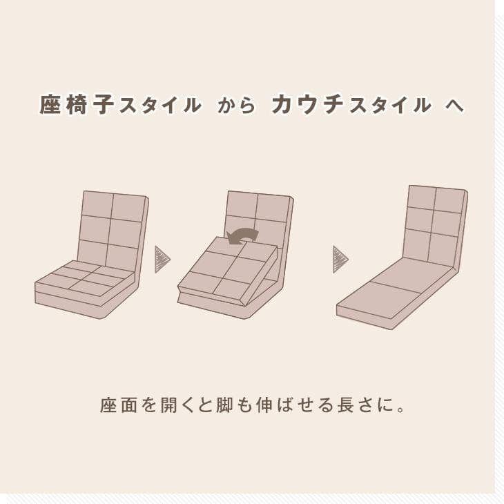 ソファーベッド 1人掛け おしゃれ 座椅子 ソファベッド ハイバック コンパクト 北欧 一人掛け シンプル ローソファー 一人暮らし thumbnail 6