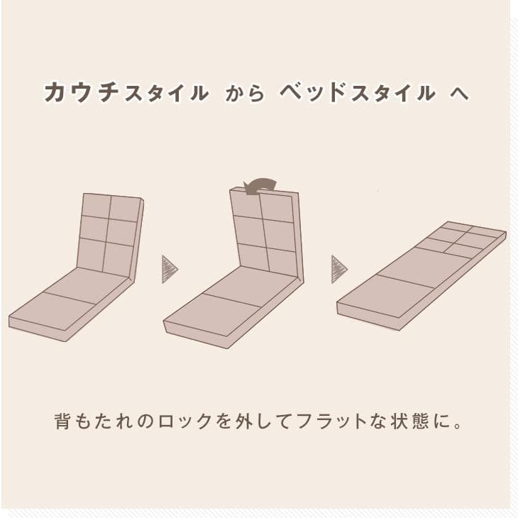 ソファーベッド 1人掛け おしゃれ 座椅子 ソファベッド ハイバック コンパクト 北欧 一人掛け シンプル ローソファー 一人暮らし thumbnail 9