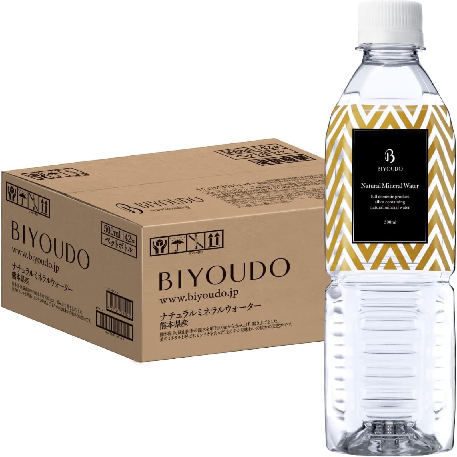 水 ナチュラルミネラルウォーター BIYOUDO シリカ水 500ml×42本 350ml×48本 天然水 国産 軟水 美陽堂 silica water thumbnail 2