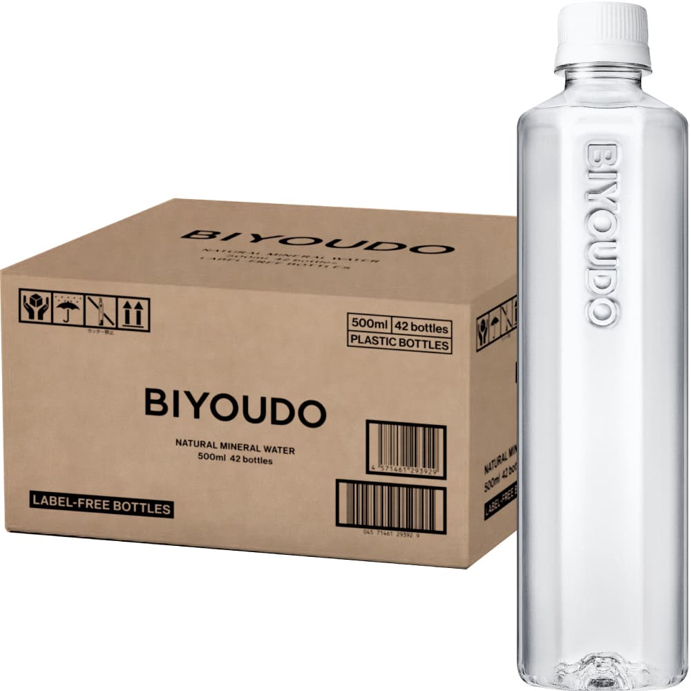水 ナチュラルミネラルウォーター BIYOUDO シリカ水 500ml×42本 350ml×48本 天然水 国産 軟水 美陽堂 silica water thumbnail 3