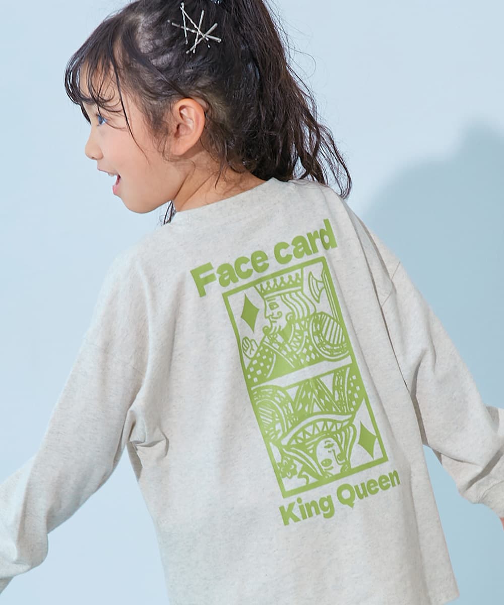 コットン オーバーサイズ プリントT 綿100％ デビラボ BIGシルエット プリント袖リブ 長袖Tシャツ キッズ ベビー服 子供服 男の子 女の子  デビロック devirock thumbnail 8