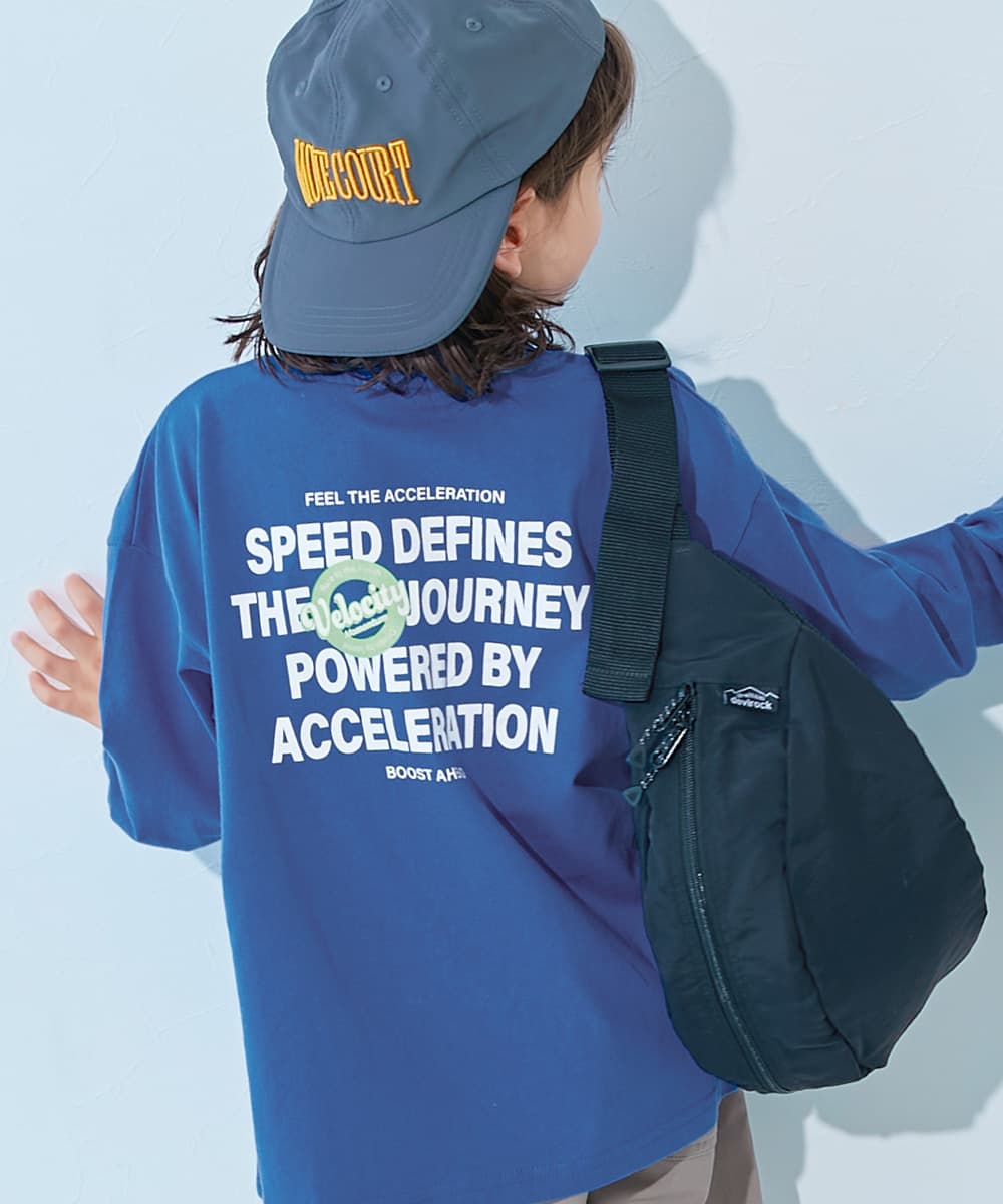 コットン オーバーサイズ プリントT 綿100％ デビラボ BIGシルエット プリント袖リブ 長袖Tシャツ キッズ ベビー服 子供服 男の子 女の子  デビロック devirock thumbnail 12