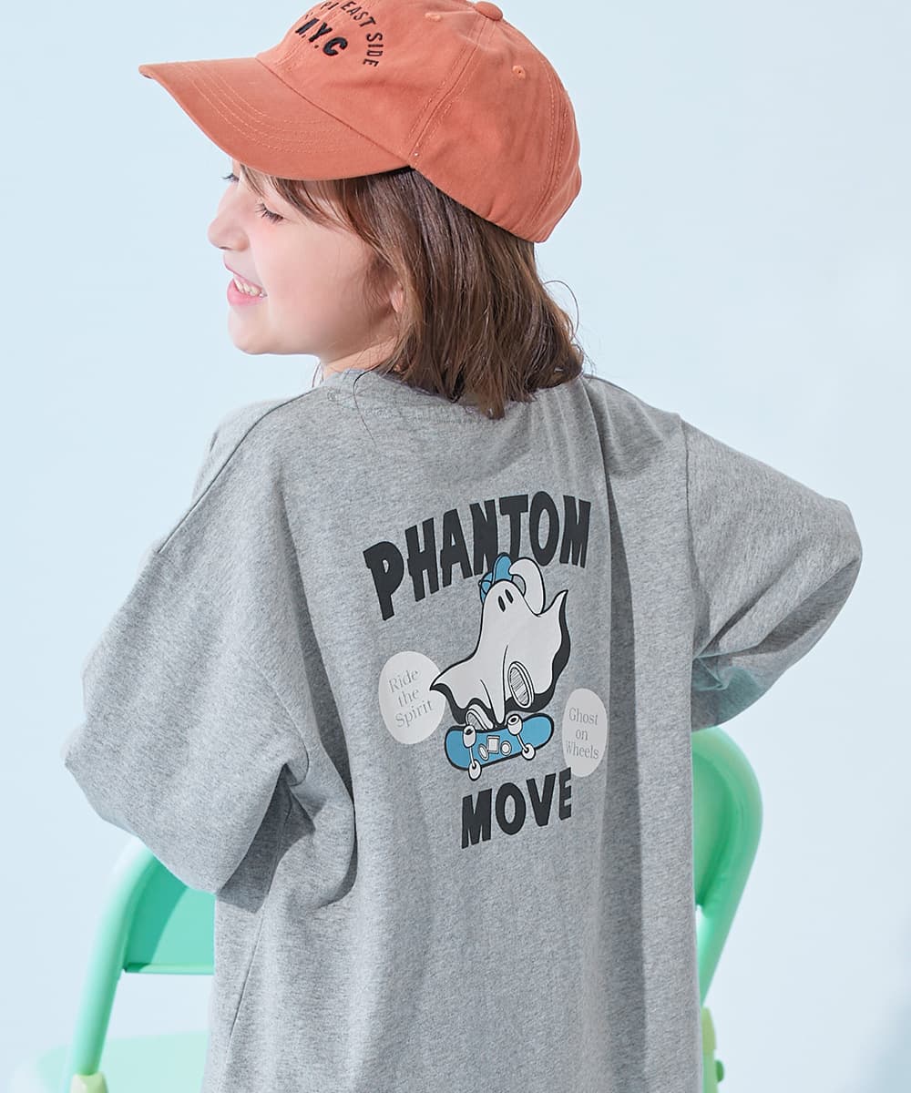 コットン オーバーサイズ プリントT 綿100％ デビラボ BIGシルエット プリント袖リブ 長袖Tシャツ キッズ ベビー服 子供服 男の子 女の子  デビロック devirock thumbnail 17