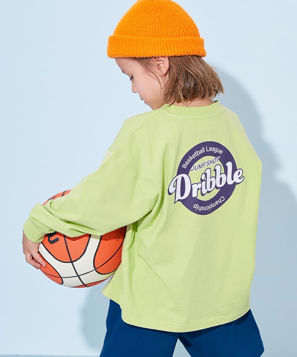 コットン オーバーサイズ プリントT 綿100％ デビラボ BIGシルエット プリント袖リブ 長袖Tシャツ キッズ ベビー服 子供服 男の子 女の子  デビロック devirock thumbnail 20