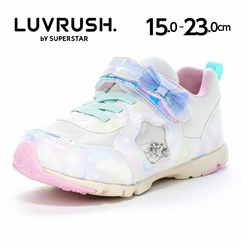ムーンスター ラブラッシュ スーパースター スニーカー 軽量 子供靴 キッズ ジュニア シューズ バネのチカラ LUVRUSH LV 1274 [30%OFFセール] 9月29日値下 百選 thumbnail 4