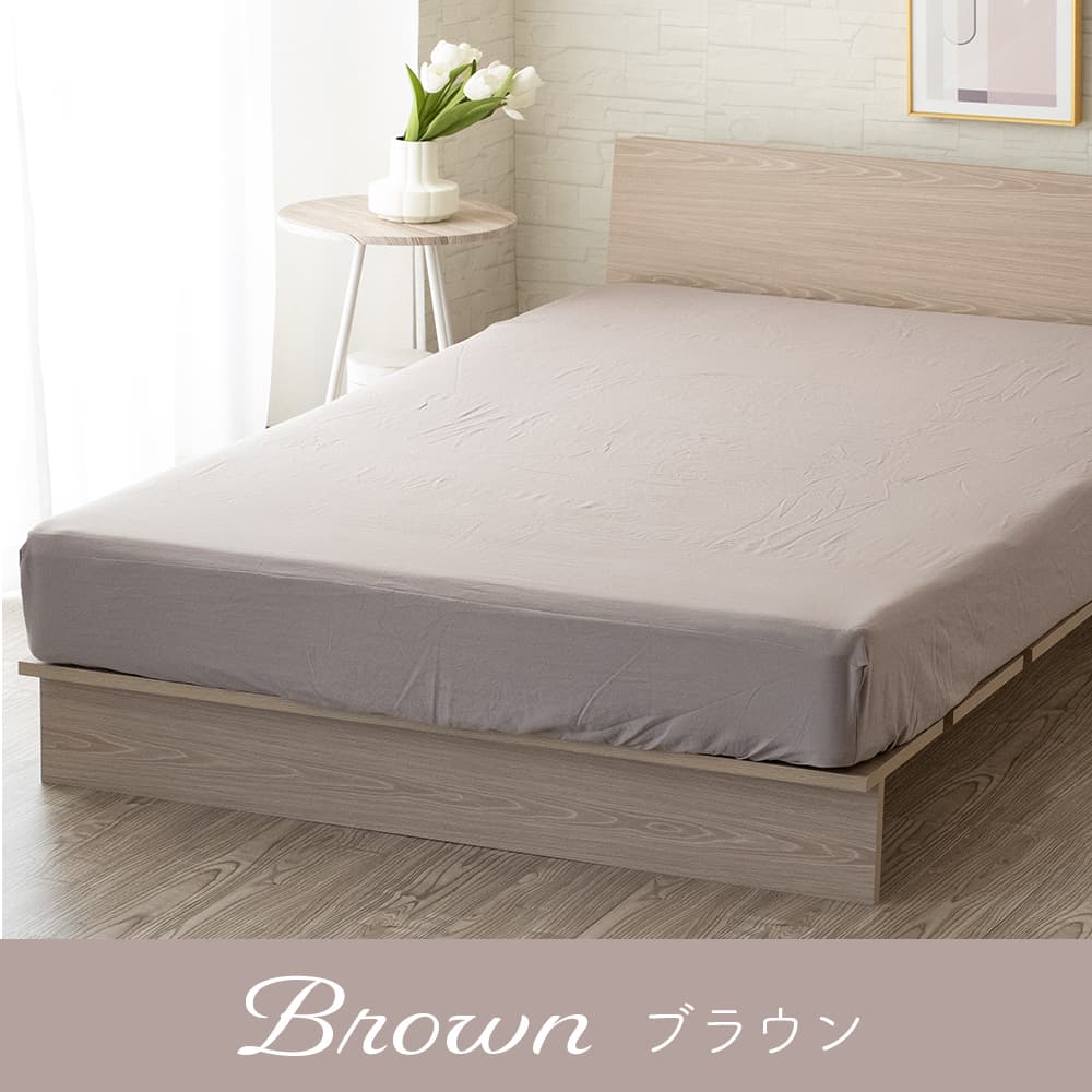 在庫限り15％OFF ボックスシーツ ダブル ベッドカバー 速乾 軽い やわらか 洗える 全周ゴム 丸洗い 春 夏 秋 冬 マチ35cm thumbnail 2