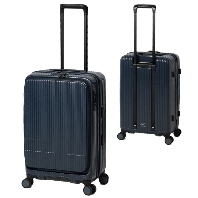 最大50% 10/16限定 29色展開/2年保証 イノベーター スーツケース Mサイズ 55L INV155 フロントオープン ストッパー付き 軽量 中型 黒 ブラック innovator thumbnail 6