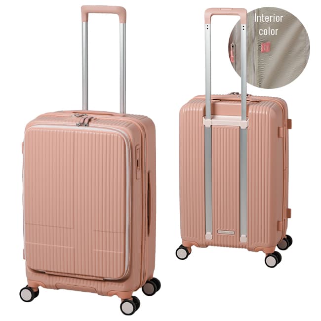 最大50% 10/16限定 29色展開/2年保証 イノベーター スーツケース Mサイズ 55L INV155 フロントオープン ストッパー付き 軽量 中型 黒 ブラック innovator thumbnail 16