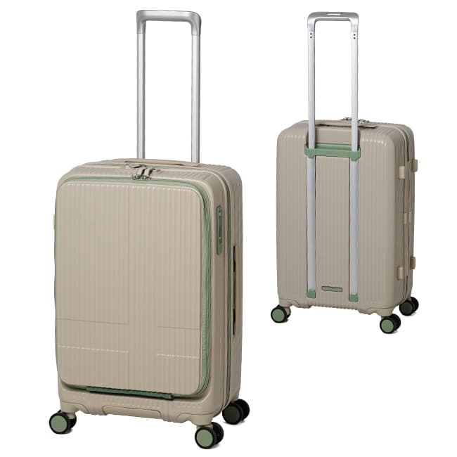 最大50% 10/16限定 29色展開/2年保証 イノベーター スーツケース Mサイズ 55L INV155 フロントオープン ストッパー付き 軽量 中型 黒 ブラック innovator thumbnail 10