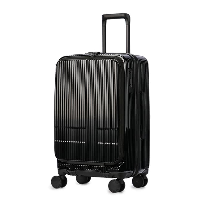 最大50% 10/16限定 29色展開/2年保証 イノベーター スーツケース Mサイズ 55L INV155 フロントオープン ストッパー付き 軽量 中型 黒 ブラック innovator thumbnail 3