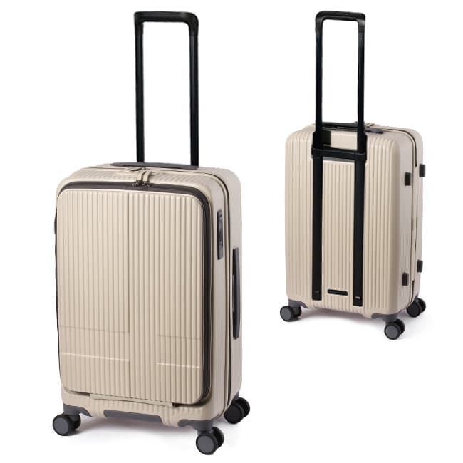 最大50% 10/16限定 29色展開/2年保証 イノベーター スーツケース Mサイズ 55L INV155 フロントオープン ストッパー付き 軽量 中型 黒 ブラック innovator thumbnail 14