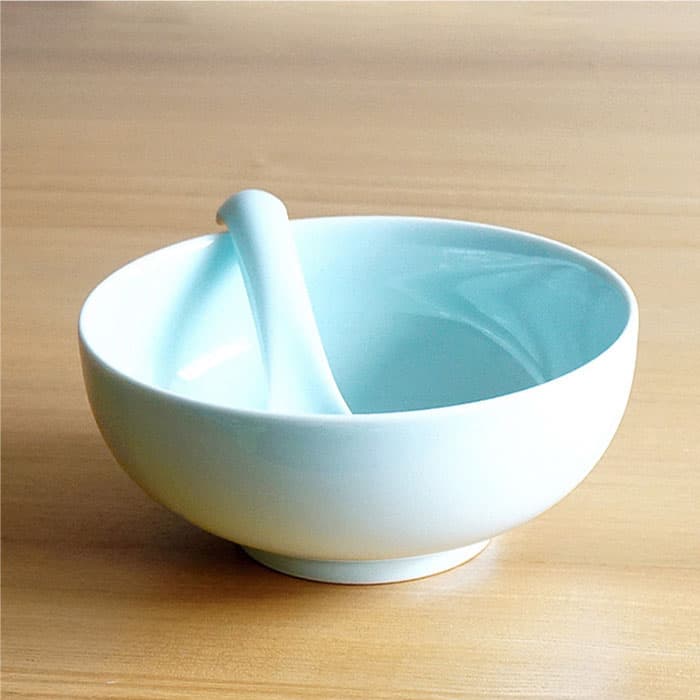 【ふるさと納税】【白山陶器】【2人分の食器】丼とレンゲ4ピースセット 青白釉 どんぶり 食器 皿 【波佐見焼】 [TA66] thumbnail 3