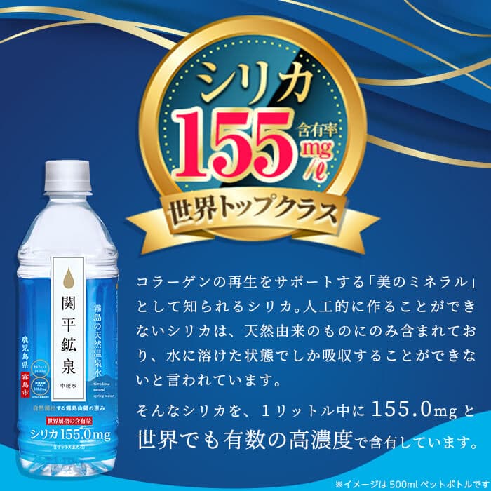 【ふるさと納税】《選べる発送》関平鉱泉2Lペットボトル(計10本〜30本) 水 2l ミネラルウォーター 温泉水 シリカ シリカ水 ミネラル成分 飲料水 2リットル 水2リットル 定期便 通常便【関平鉱泉所】 thumbnail 3