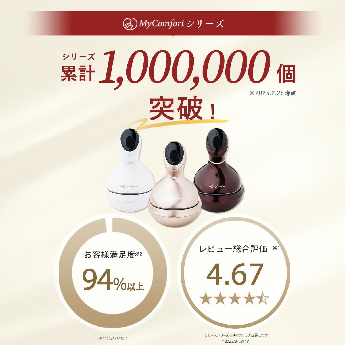 【楽天1位受賞！】 ヘッドスパ 頭皮 エステ 頭皮ブラシ スカルプブラシ 頭皮ケア ヘッドブラシ 頭皮エステ ヘッドケア シャンプー スマホ首 電動 振動 防水 リリースヘッド プレゼント ギフト MyComfort マイコンフォート thumbnail 3