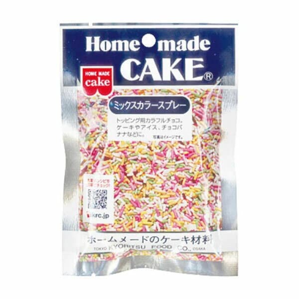 共立食品 ミックスカラースプレー 50g Home made CAKE