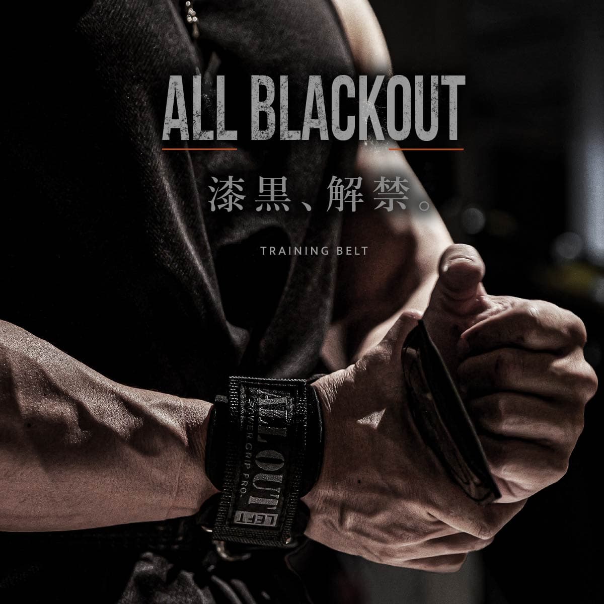 ≪公式≫ALL OUT【横川尚隆選手 愛用】 オールアウト パワーグリップ 筋トレグローブ トレーニンググローブ パワーグローブ ノンスリップラバー仕様 グローブ 握力補助 手首サポーター thumbnail 3