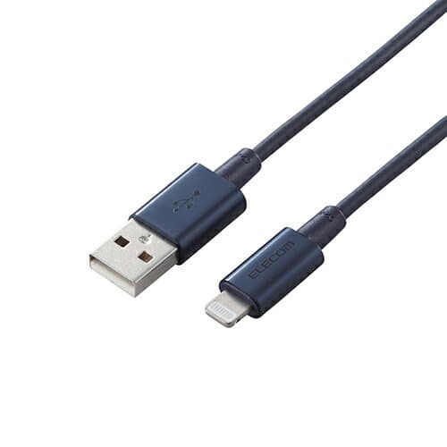 【ポイント20倍】5個セット エレコム Lightningケーブル/準高耐久/アルミコネクタ/1.0m/ブルー MPA-UALPS10BUX5