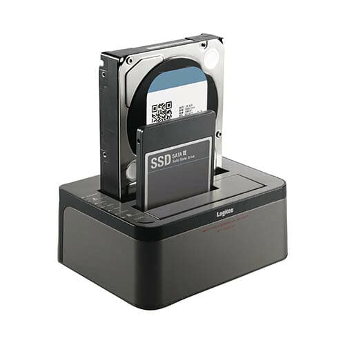 【ポイント20倍】エレコム HDDケース/3.5インチHDD&2.5インチHDD+SSD/2Bay/Duplicator/USB3.0/ソフト付/エラースキップ機能付 LGB-2BDPU3ES