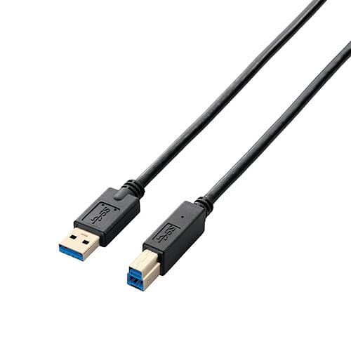 【ポイント20倍】【5個セット】エレコム USB3.0ケーブル/A-Bタイプ/スタンダード/0.5m/ブラック USB3-AB05BKX5