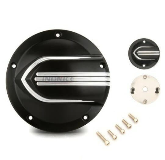 ハーレーロードキングのオートバイダービーカバーハーレーストリートグライドのためのタイマーカバーflhxダービーカバーハーレーFL