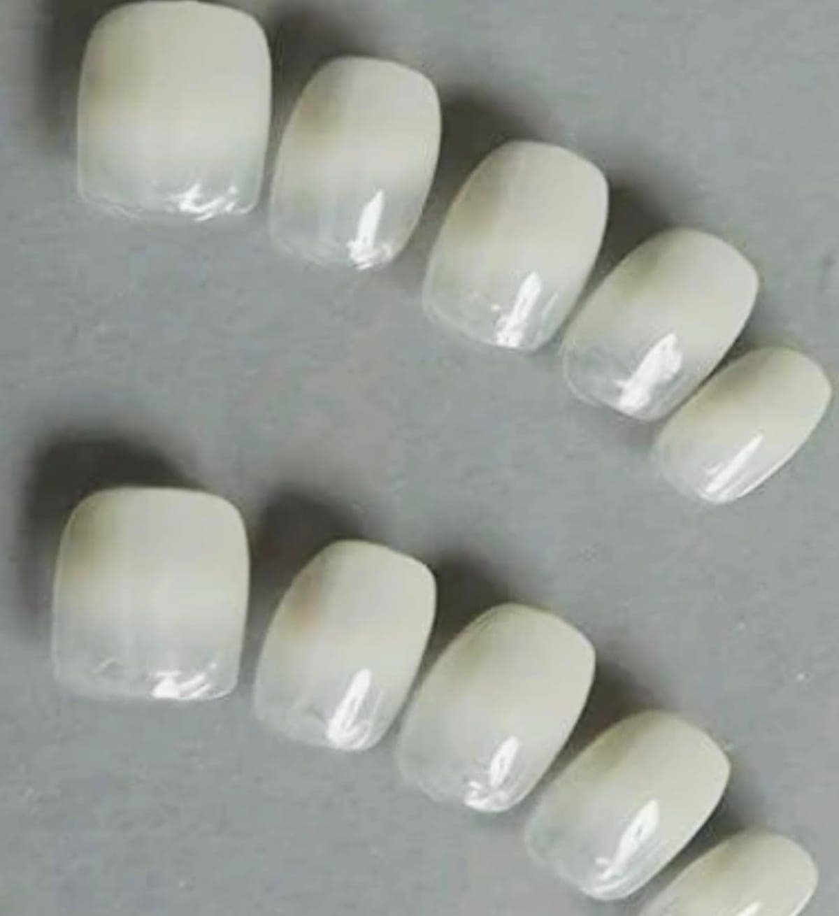 ゆずネイル バレないつけ爪 ネイルチップ ショート 付け爪 両面テープ付 シンプル フォーマル 可愛い BNT-Q-CGJ