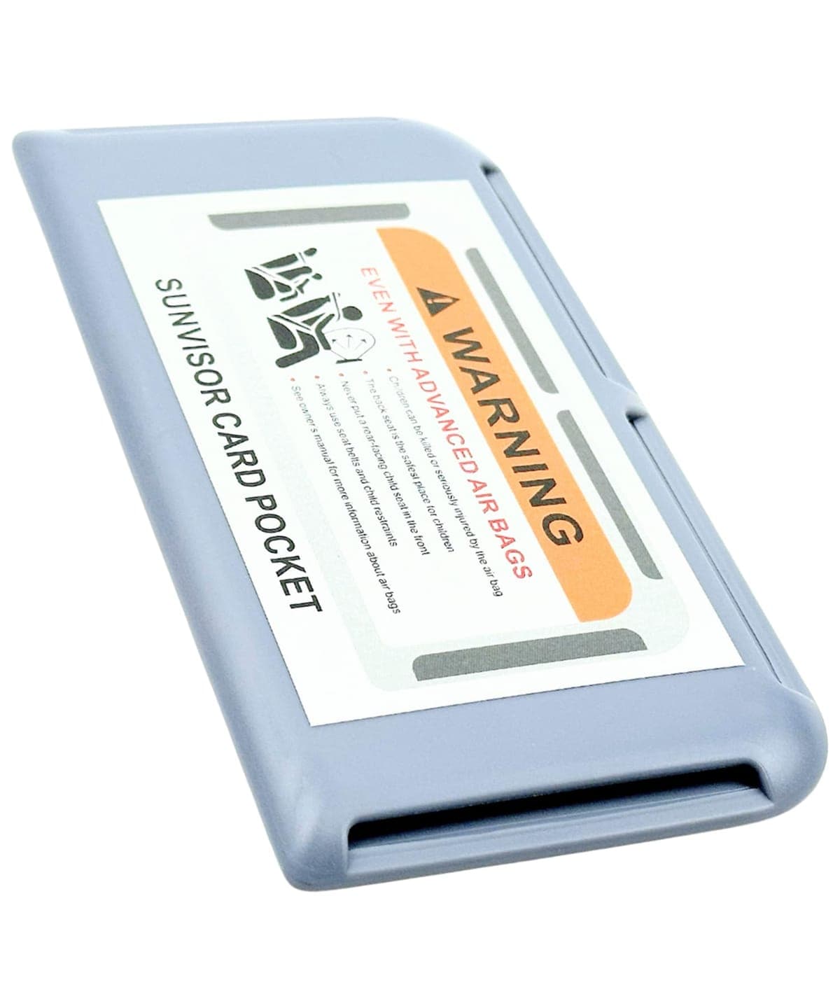 HTharros 車内用 カード 収納 ケース グレー カーサンバイザー ダッシュボード ドア取付 カード入れ 多機能