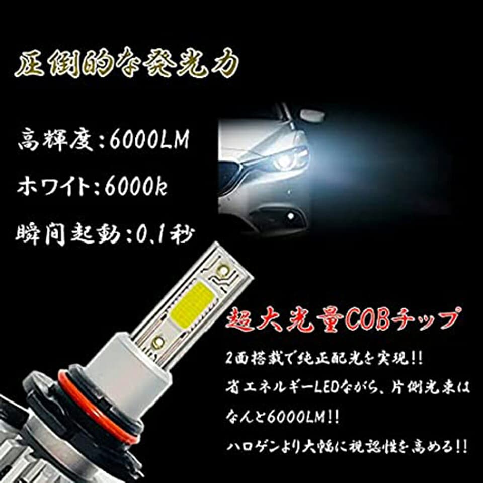 BMW 6シリーズ E63 E64 EH 2003/10-2007/10 フォグランプ LED HB4 9006 LED ホワイトフォグランプ 後付け フォグライト後付けフォグランプ ledフォグランプ LEDフォグライト フォグランプHB4 汎用品 車パーツ カーパーツ 車用品 カー用品 thumbnail 3
