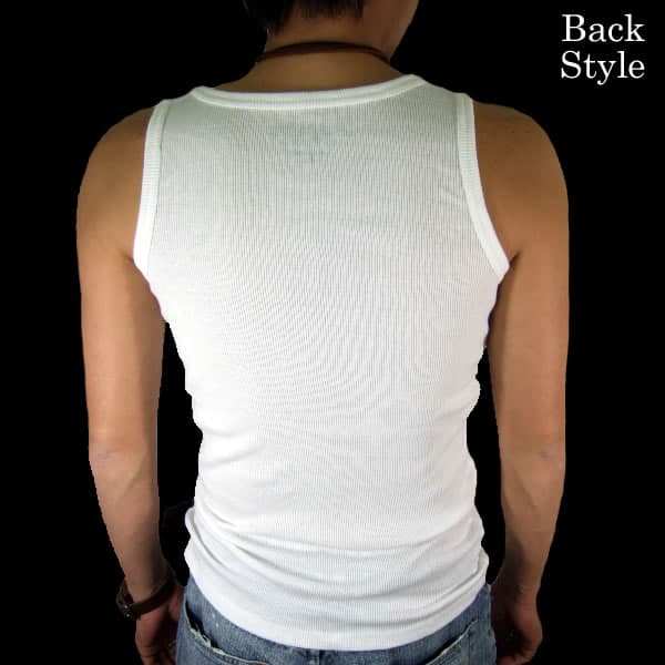 タンクトップ メンズ TANK TOP MEN'S（ベーシックタンクトップ メンズタンクトップ リブ 楽天ランキング入賞)ランニング インナー 下着 ノースリーブ ジム 筋トレ トレーニング スポーツ ゴルフ ダンス メンズタンク 無地 TANKTOP M-XL(LL) thumbnail 2