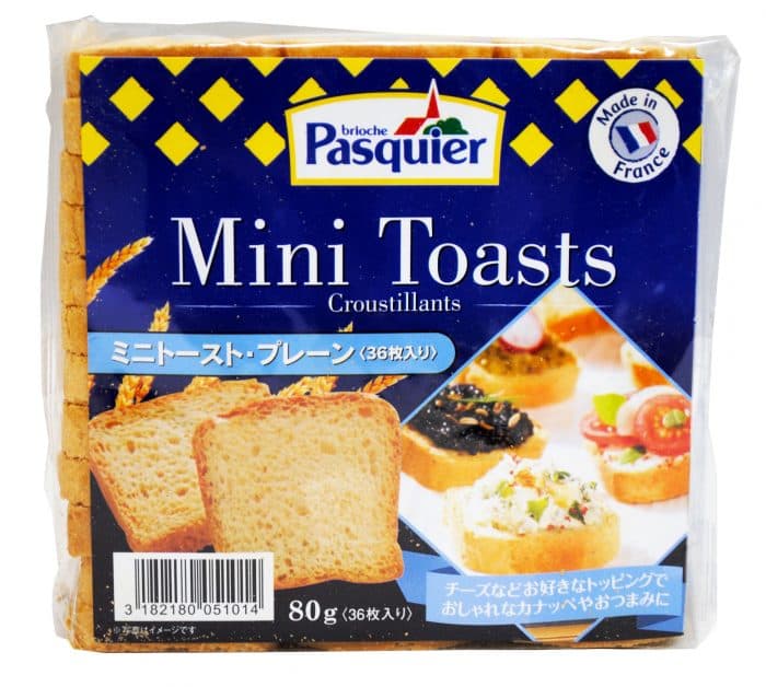 PASQUIER(パスキエ) ミニトースト・プレーン 80g【 ※ご注文後のキャンセル・返品・交換不可。 】