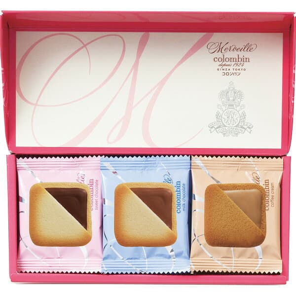 プチギフト お菓子 銀座コロンバン東京 メルヴェイユ チョコサンドクッキー 15枚 MV-06 送料無料 送料込※沖縄・離島除く スイーツ 洋菓子 販促品 販売促進 景品 賞品 ノベルティ ご挨拶 ごあいさつ 手土産 プレゼント thumbnail 2