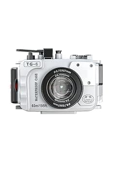 【中古】【未使用】Seafrog WPC-TG6 防水ハウジングケース 水中ダイビング 195フィート/60M オリンパス TG-6カメラ用 (ホワイト)