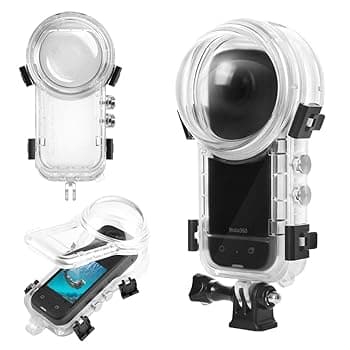 【中古】【YCJDP】Insta360 X4 公式サイトと同じ目に見えない防水ケース 水中撮影用 光学レンズ x4潜水ケース 防水深さ50M