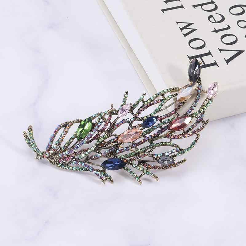 ブローチ レディース 欧米スタイル 高級感 エレガント ガラス ラインストーン アニマルモチーフ 合金製 カラフル ファッションアクセサリー
