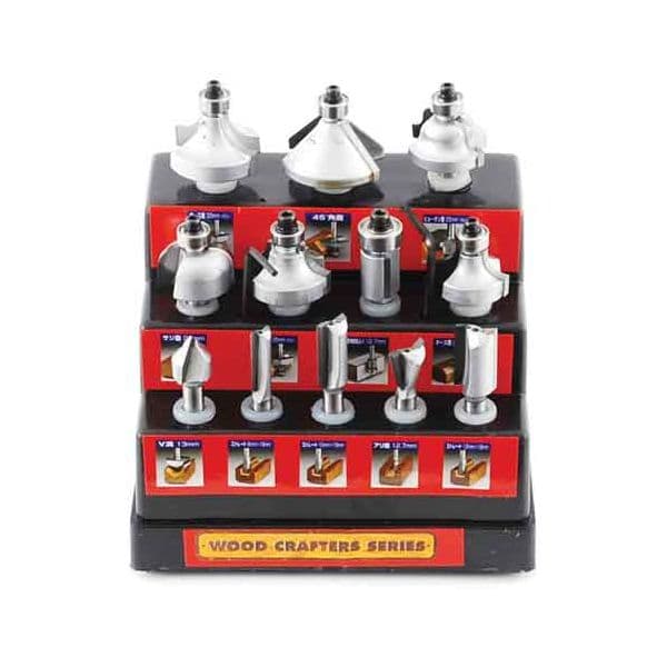 (LINEクーポン有)4977292386654 超硬ルータービットセット ウッドクラフター 藤原産業 作業工具 先端工具 トリマービット