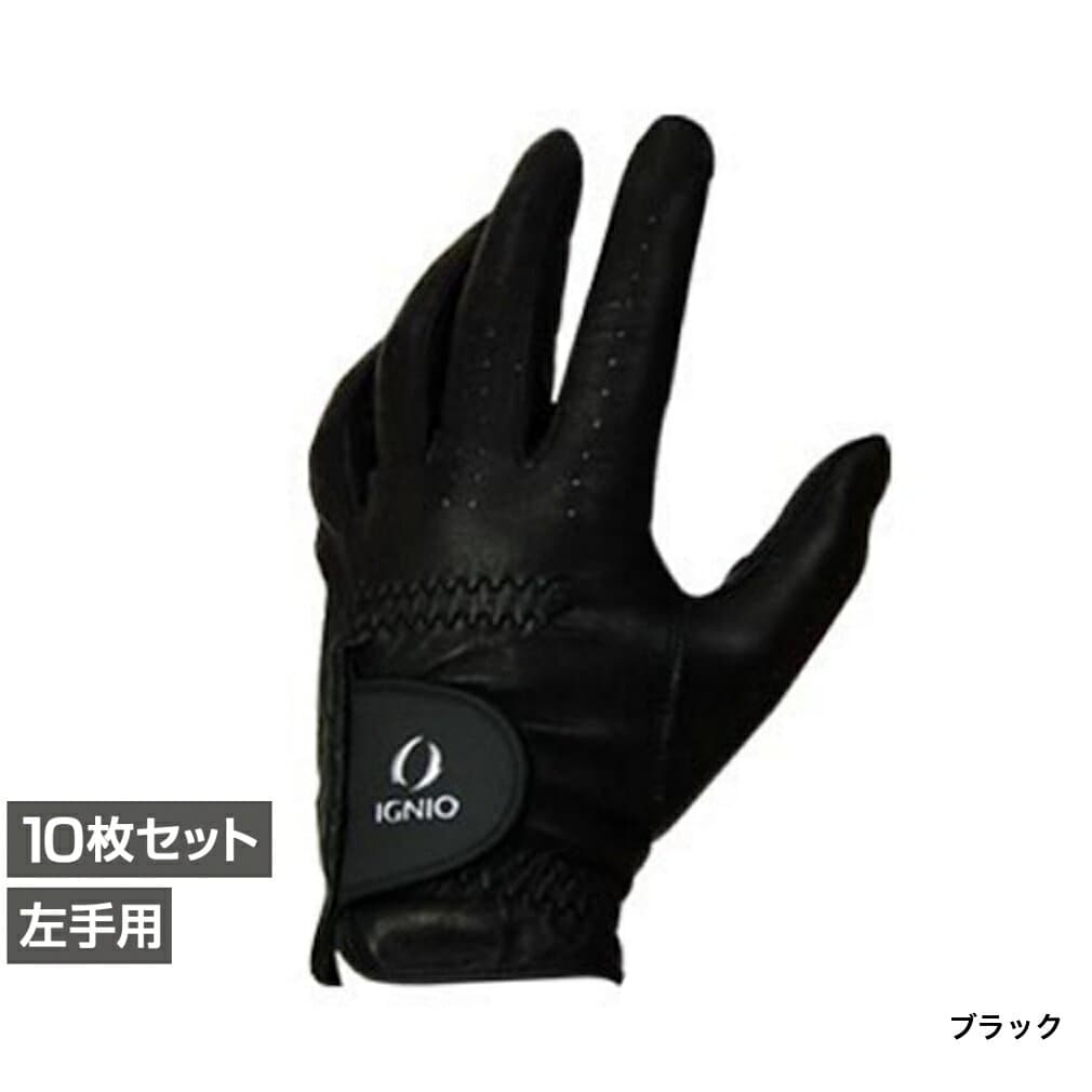 最大10％OFFクーポン 【10/4〜10/10】 10枚セット イグニオ ゴルフグローブ メンズ 左手 天然羊革 IG-1G1026GG まとめ買い IGNIO thumbnail 3