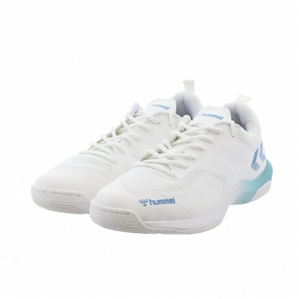 ヒュンメル レジェンドフライ6.0 HAS8042 メンズ レディス ハンドボール シューズ 3E 室内用 : ホワイト×ブルー hummel