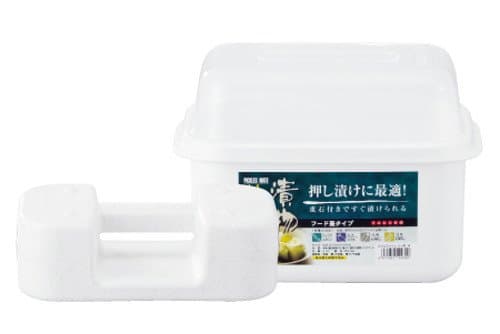 ピクルスメイト S-4型 ホワイト リス『手軽にいつでも手作りの味が楽しめる重石付き』 リス