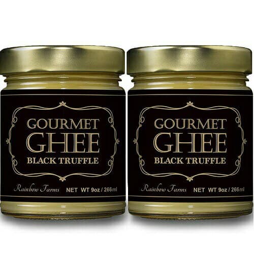 【送料無料お得な2個セット】レインボーファームズ グルメ・ギーバター ブラックトリュフ味 266ml Rainbow Farms Gourmet Ghee Butter Black Truffle