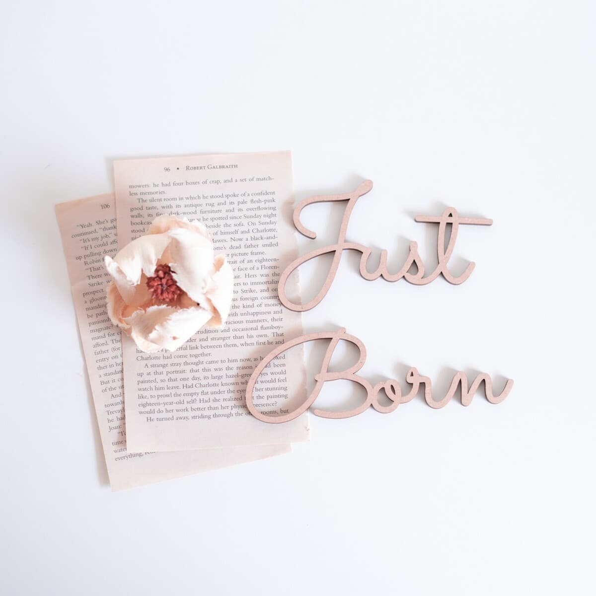 木製 レター バナー Just Born ニューボーンフォト アイテム 寝相アート 飾り 月齢アート ウッドバナー 新生児 赤ちゃん ベビー グッズ 記念写真 背景 小物 月齢 フォト インスタ映え sns映え マタニティ ウッド 誕生 出産 準備 カード 誕生日 Birthday 子供 ギフト New [E]