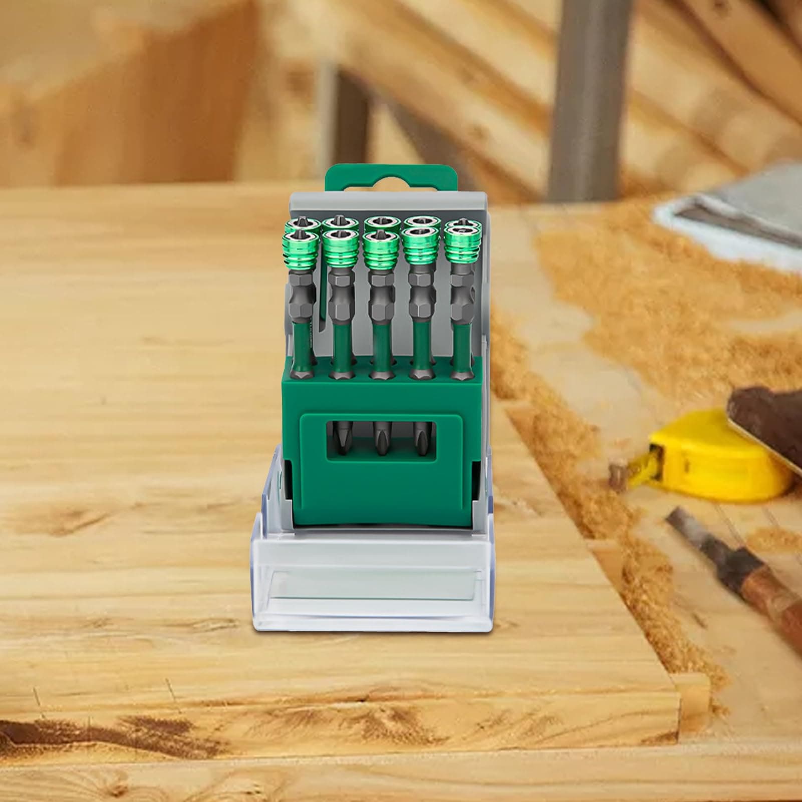 磁気式電気ドライバービット - 多用途滑り止め電動ドリルビット,人間工学設計アソート手工具セット 機械整備・車両修理作業場向け