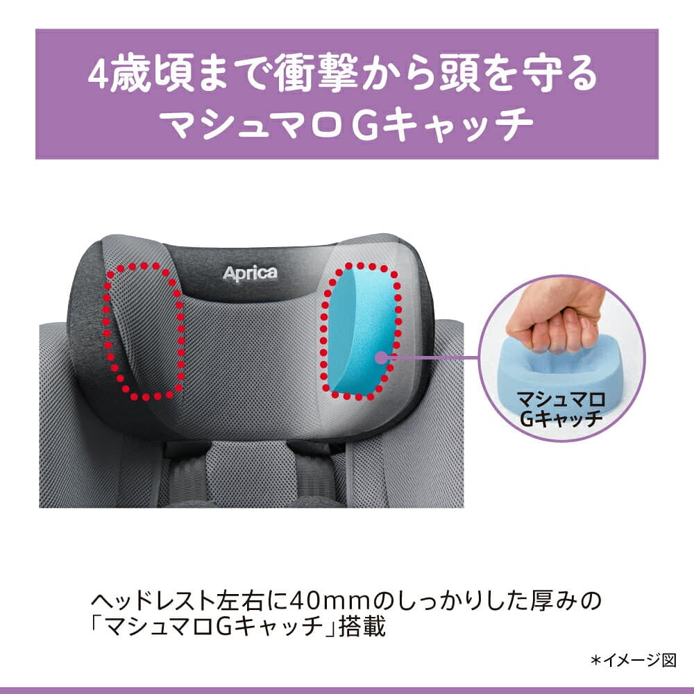 【10/4～10/9エントリーでポイント10倍】 アップリカ Aprica クルリラ プライト Cururila Prite チャイルドシート アップリカ チャイルドシート ISOFIX 回転式 新生児 0歳 4層 R129 安全規則 安心 片手 調節 可能 6段階 赤ちゃん 出産準備 ベビー 出産祝い 正規品 thumbnail 3